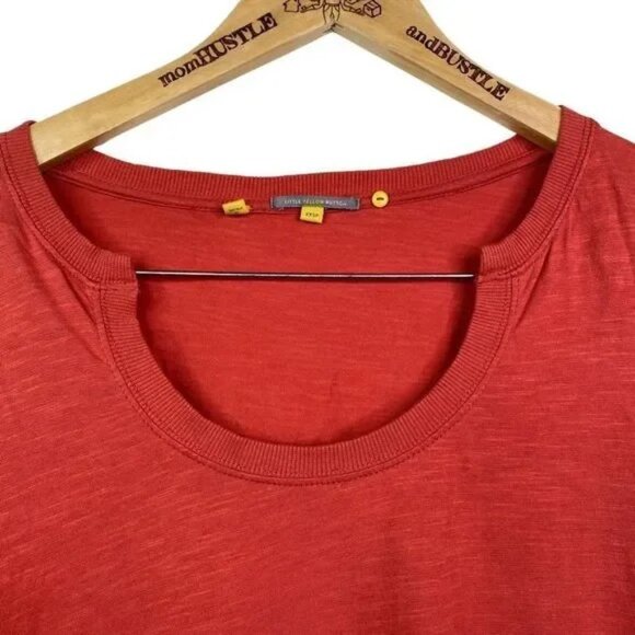 LITTLE YELLOW BUTTON BY ANTHROPOLOGIE HEATHERED RUST ORANGE LONG SLEEVE TOP XXSP - Picture 3 of 7